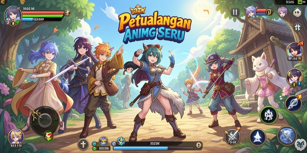 Screenshot gameplay menunjukkan aksi seru dalam 33ZK.