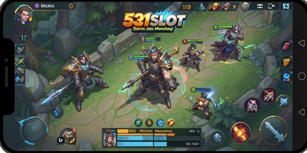 Tampilan antar muka permainan <strong>531SLOT</strong> yang dinamis dan menarik