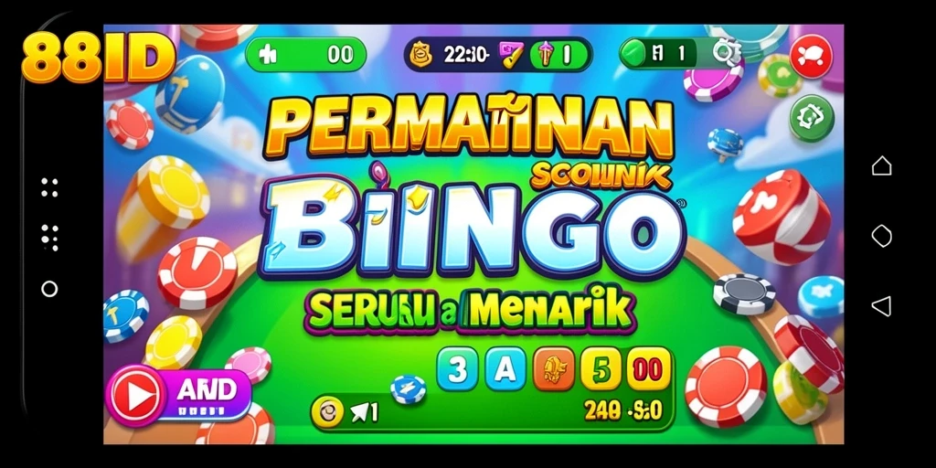 Tampilan menarik dari gameplay Bingo di 88ID.