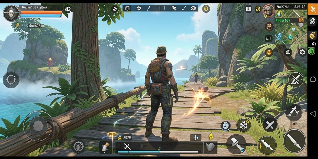Screenshot dari gameplay <strong>AMS789</strong> yang menunjukkan eksplorasi dunia terbuka yang luas.