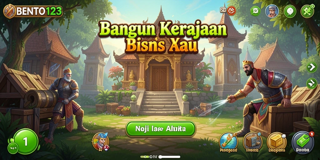 Screenshot utama BENTO123 menampilkan gameplay tycoon yang menarik.