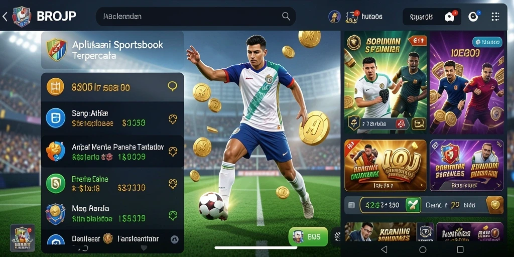 Screenshot gameplay BROJP menampilkan berbagai opsi taruhan dan statistik langsung.