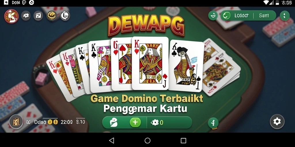 Screenshot dari gameplay DEWAPG menampilkan keseruan bermain Domino.