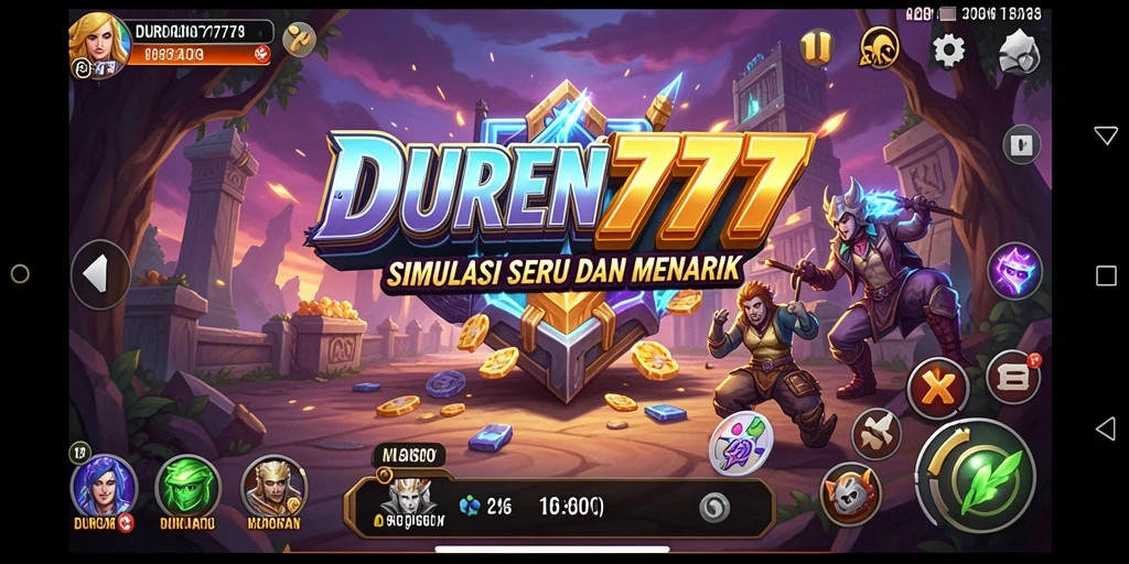 Tampilan gameplay DUREN777 dengan fitur simulasi yang menarik.
