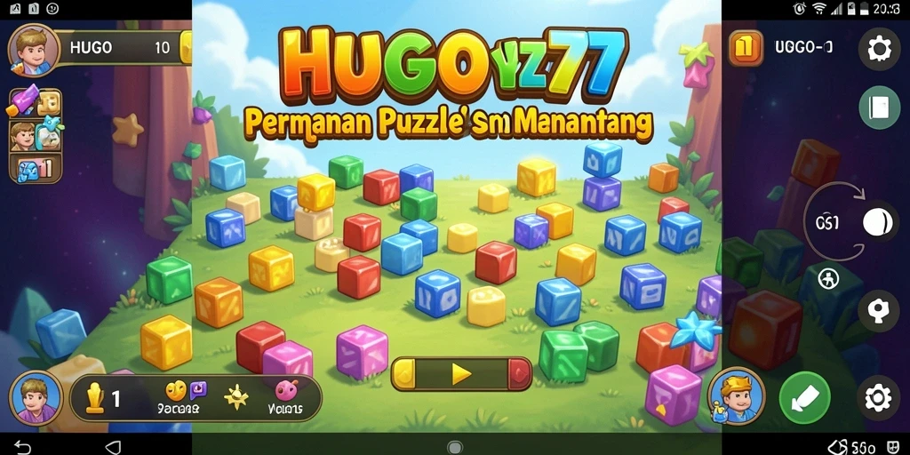 Screenshot HUGO77 menampilkan gameplay Puzzle yang menarik.