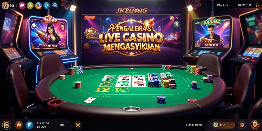 Tampilan gameplay Live Casino yang menarik di JKT8.
