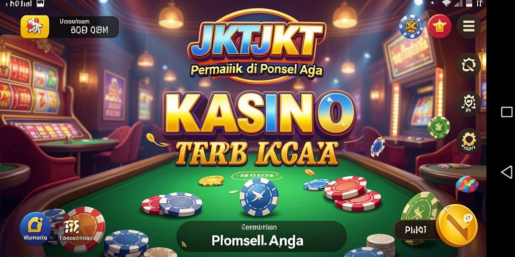 Tampilan gameplay JKTJKT dengan grafik permainan Kasino yang memukau.
