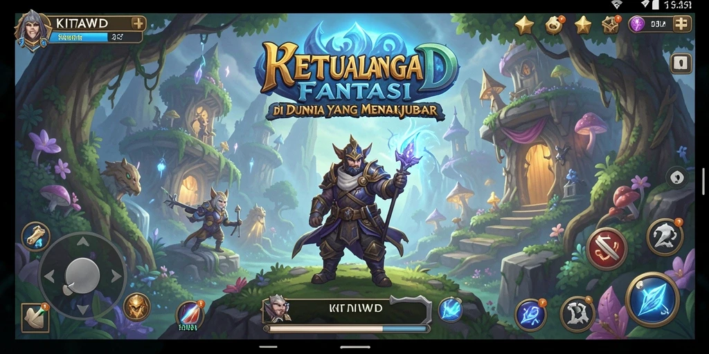Tampilan gameplay KITAWD yang epik dengan aksi pertarungan seru.