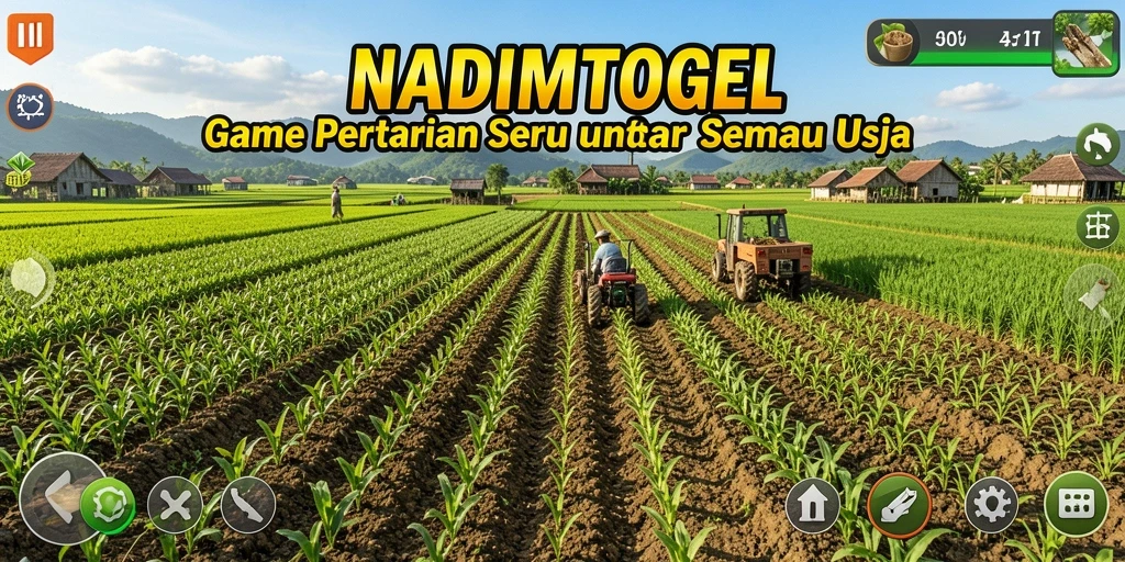 Gameplay seru dalam bertani dan mengelola ladang di NADIMTOGEL.