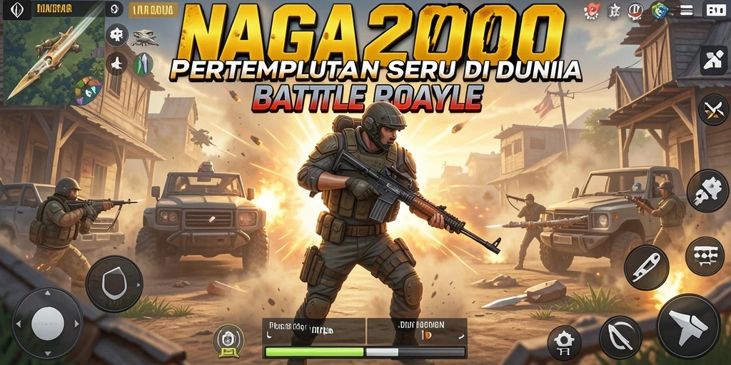 Tampilan gameplay NAGA2000 yang seru dan adrenalin tinggi.