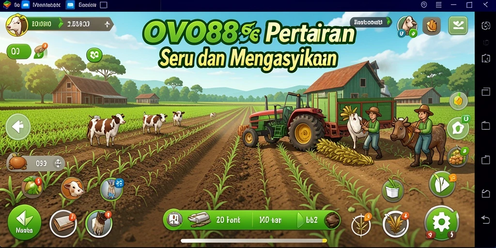 Tampilan gameplay OVO88 yang menawan saat bertani.