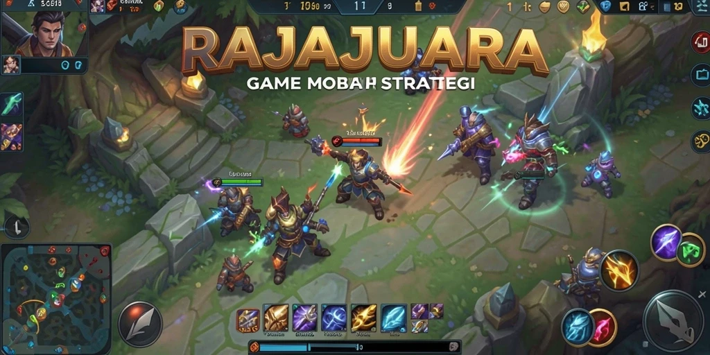 Tampilan gameplay menarik dari RAJAJUARA saat pertempuran tim.