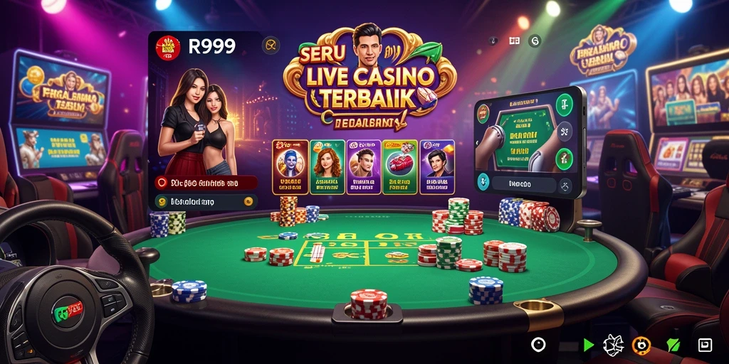 Tampilan gameplay Live Casino yang menarik dan interaktif di RR999.