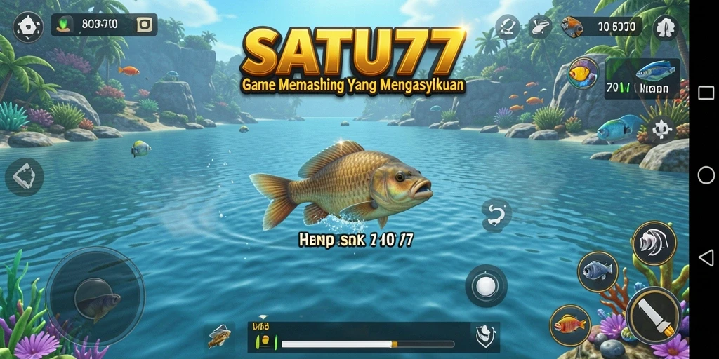 Gameplay memancing yang seru dan menantang di SATU77.