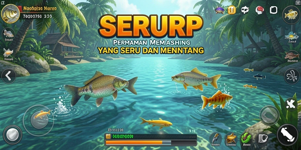 Tangkapan besar dalam permainan memancing SERURP yang menantang.
