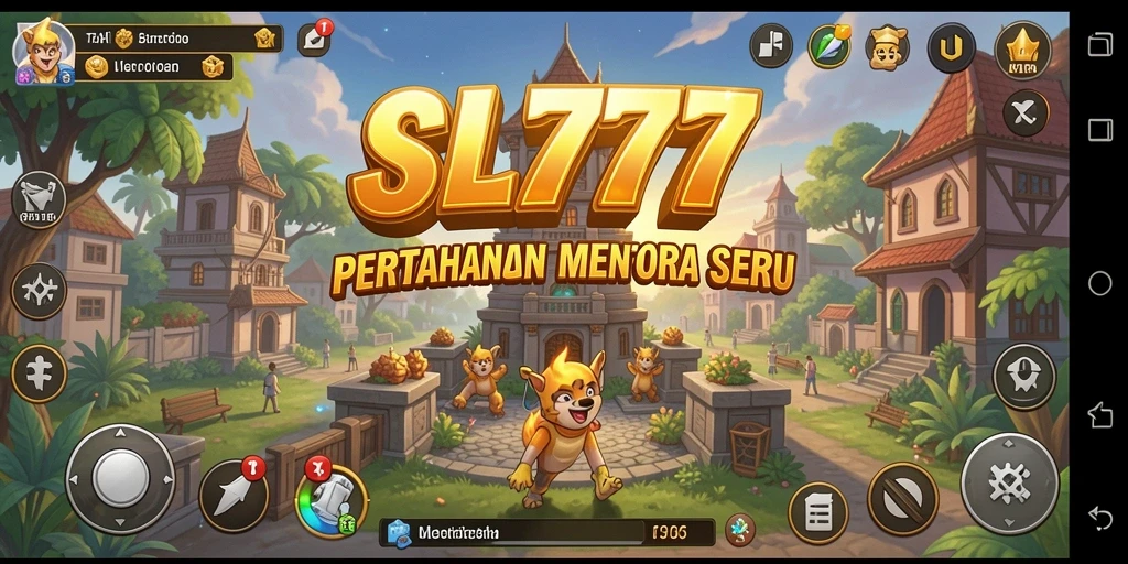 Tampilan dinamis dari gameplay SL777 di Tower Defense yang penuh aksi.